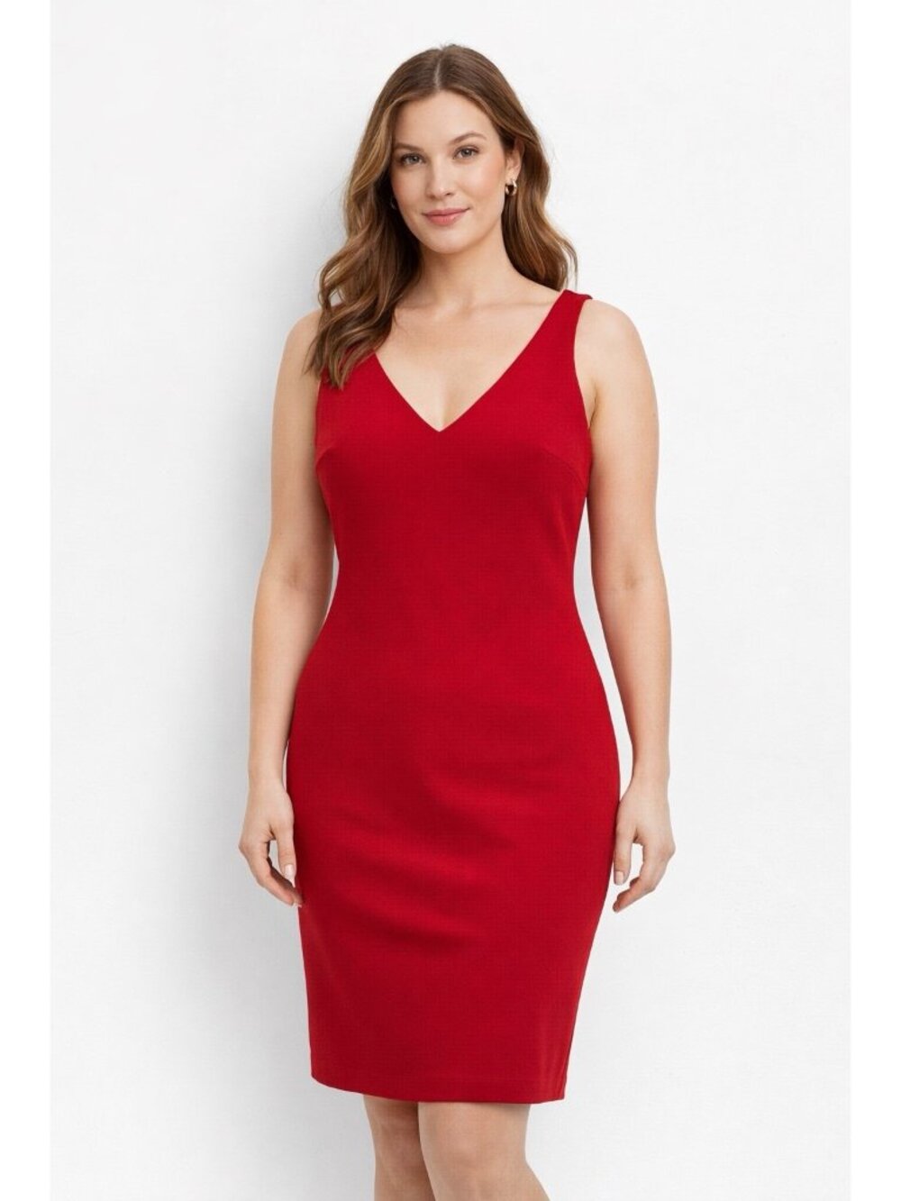 White House Black Market Aura Collection Red Sheath Dress Size 10 Graduation